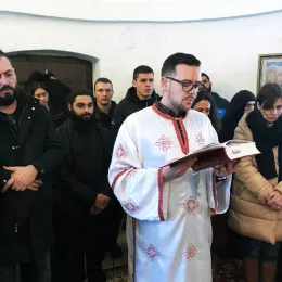 Литургија и монашење у манастиру Светог Јована Крститеља у пивским Долима