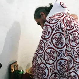 Литургија и монашење у манастиру Светог Јована Крститеља у пивским Долима