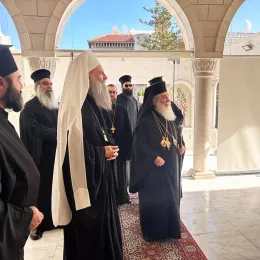 Патријарх Порфирије разговарао са Краљем Абдулахом Другим и патријарсима Јованом и Теофилом