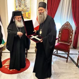 Патријарх Порфирије разговарао са Краљем Абдулахом Другим и патријарсима Јованом и Теофилом