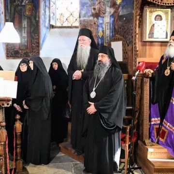 празнично вечерње у Манастиру Слепче