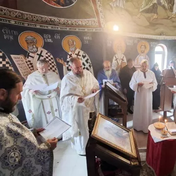 Света Литургија и помен припадницима Вучедолске бригаде у манастиру Косијерево