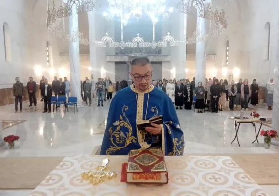 Литургијско сабрање у Саборном храму Светог Симеона Мироточивог у Беранама