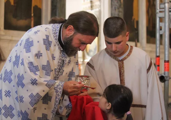 Литургијско сабрање у никшићком Саборном храму