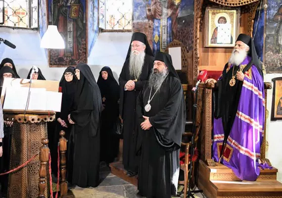 празнично вечерње у Манастиру Слепче